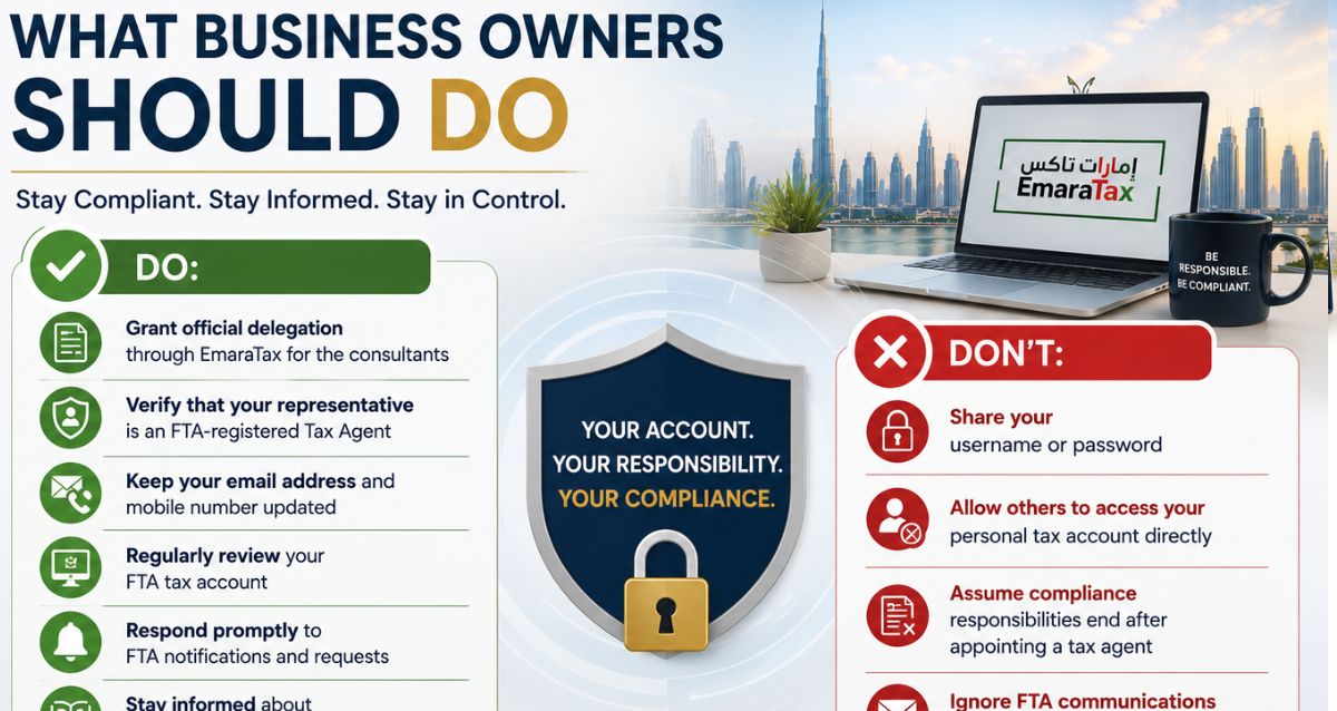 Stop Sharing FTA Login Credentials-UAE FTA Warning